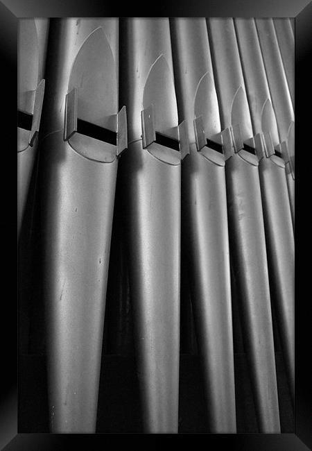 Church Organ Pipes Framed Print by Adrian Wilkins