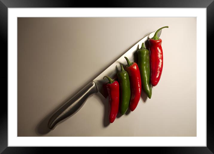 Spicy Slice Framed Mounted Print by Adrian Wilkins