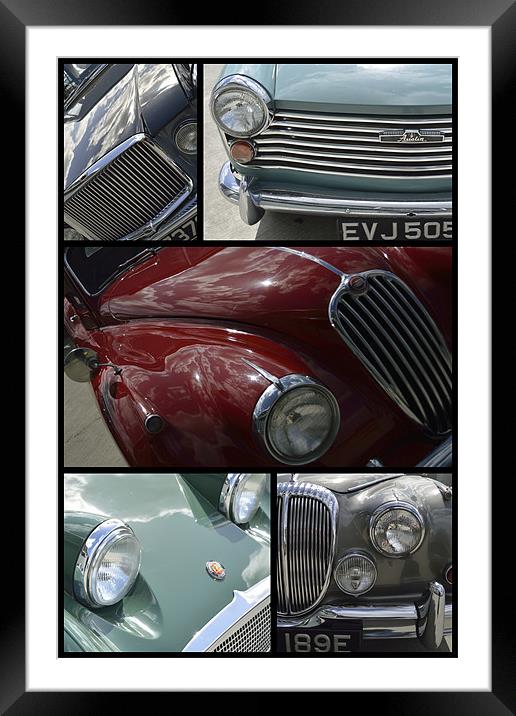 Classic Cars Framed Mounted Print by Adrian Wilkins