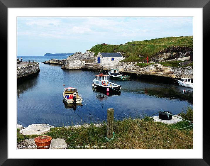 Ballintoy Harbour Framed Mounted Print by Raymond Spiers