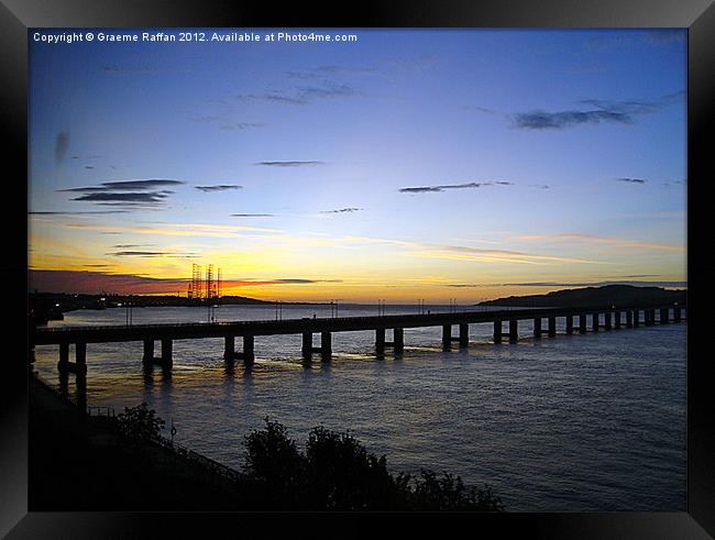 Tay Bridge at 6am Framed Print by Graeme Raffan