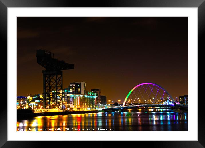 Glasgow City Life  Framed Mounted Print by Sandy Jane Raffan