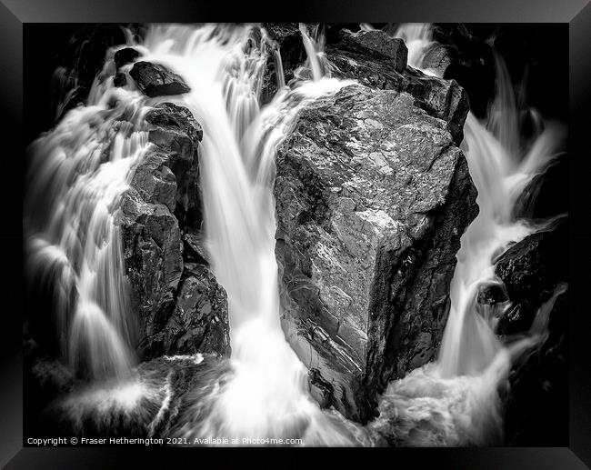 Braan Falls at the Hermitage, Perthshire Framed Print by Fraser Hetherington