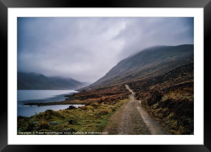 Misty Loch Turret Framed Mounted Print by Fraser Hetherington