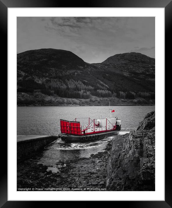 Glenelg-Skye Ferry Framed Mounted Print by Fraser Hetherington