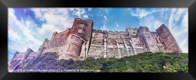 Bamburgh Castle Framed Print by Fraser Hetherington