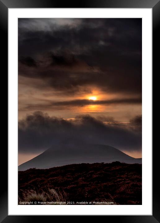 East Lomond Sunrise Framed Mounted Print by Fraser Hetherington