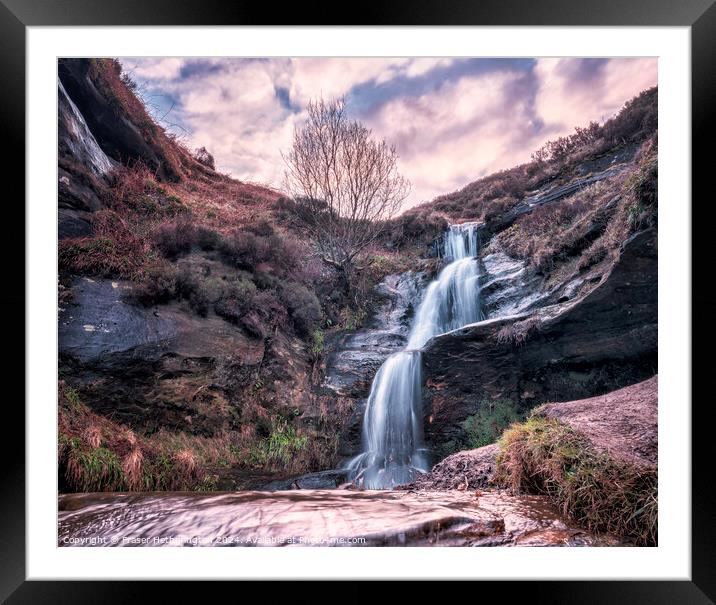 The pulpit Waterfall Framed Mounted Print by Fraser Hetherington