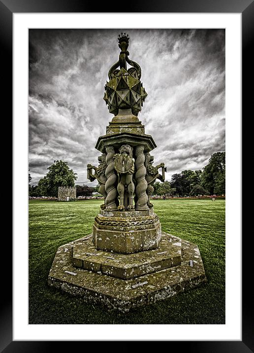 Glamis Statue Framed Mounted Print by Fraser Hetherington