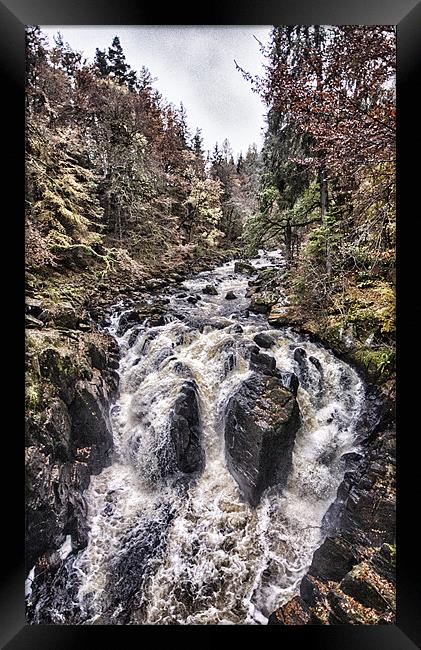 Autumn Falls Framed Print by Fraser Hetherington