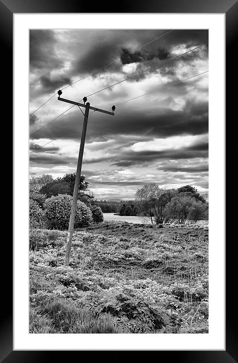 Leaning pole of Perth Inch Framed Mounted Print by Fraser Hetherington