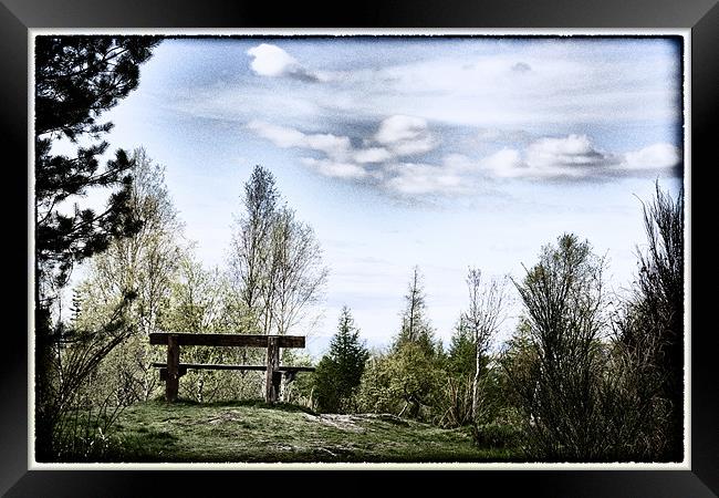 Seat with a view Framed Print by Fraser Hetherington