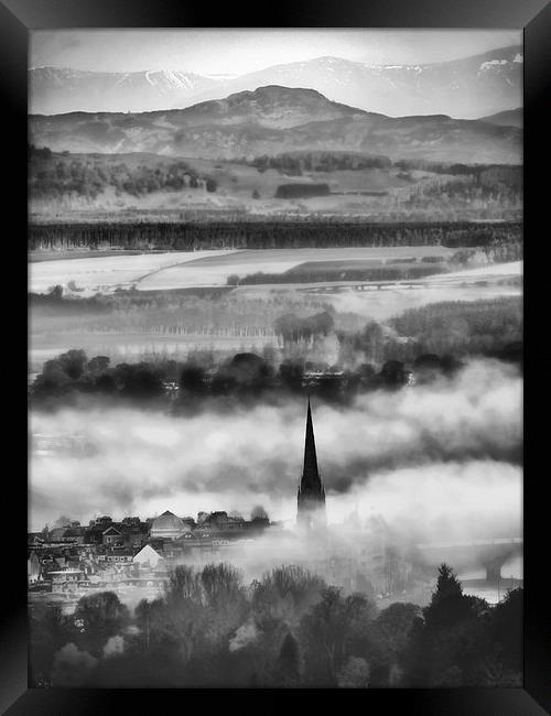 Misty Perth Framed Print by Fraser Hetherington