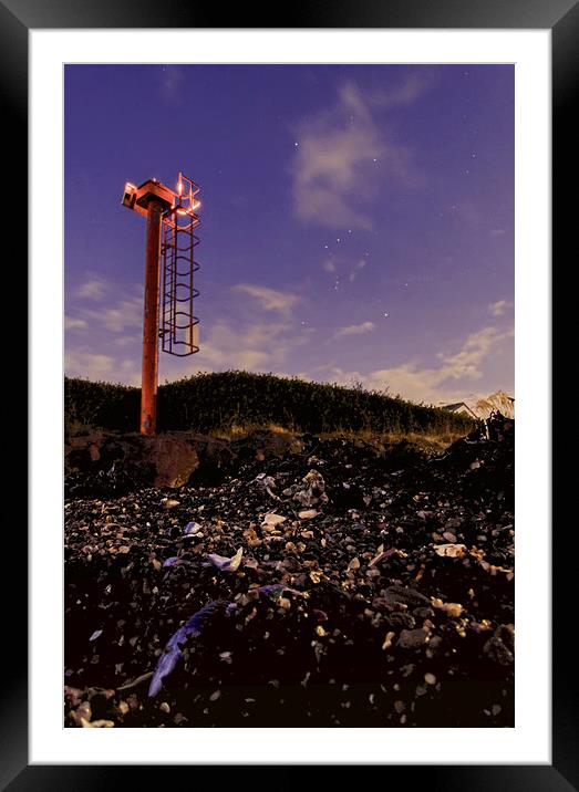  Red light to Orions Belt Framed Mounted Print by Fraser Hetherington