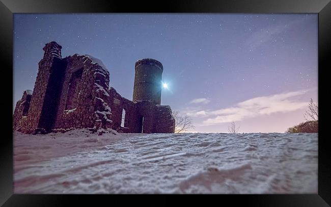 Moonlight Tower Framed Print by Fraser Hetherington