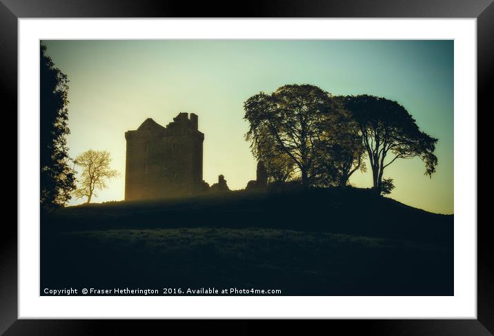 Castle Mist Framed Mounted Print by Fraser Hetherington