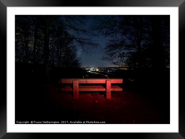Night View over the Tay Framed Mounted Print by Fraser Hetherington
