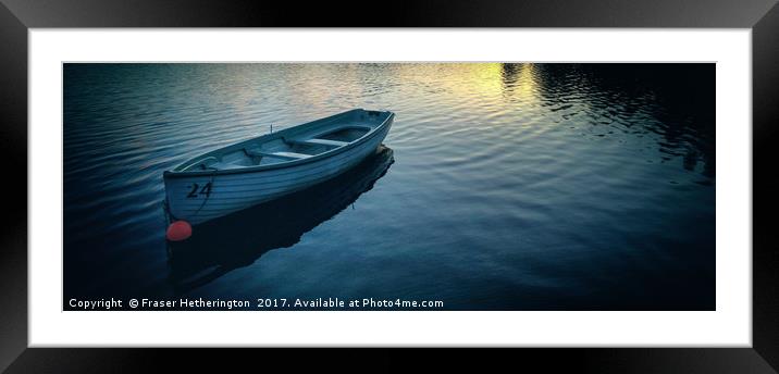 Boat on the Loch Framed Mounted Print by Fraser Hetherington