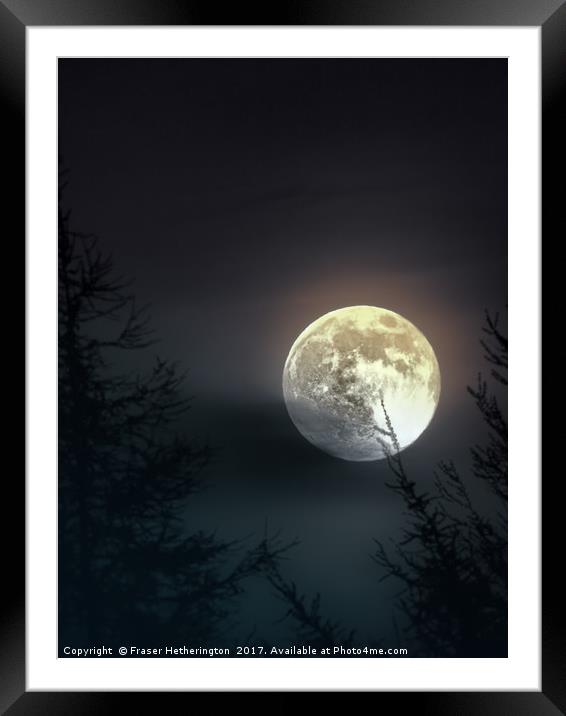 Lomond Moon Framed Mounted Print by Fraser Hetherington