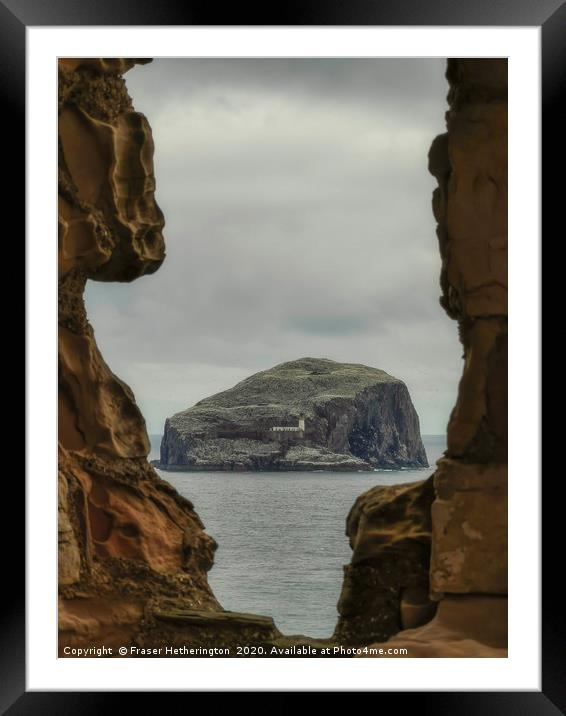 Bass Rock Framed Mounted Print by Fraser Hetherington