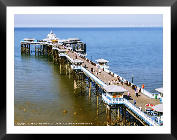 Llandudno Pier Framed Mounted Print by Fraser Hetherington