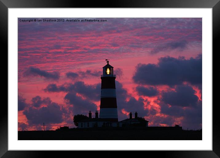 Happisbrough Lighthouse Framed Mounted Print by Ian Shadlock