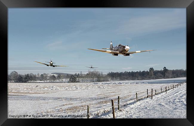 Spitfires Low-level Framed Print by Pat Speirs