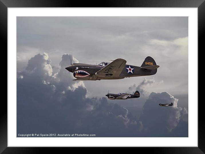 Flying Tigers Framed Mounted Print by Pat Speirs