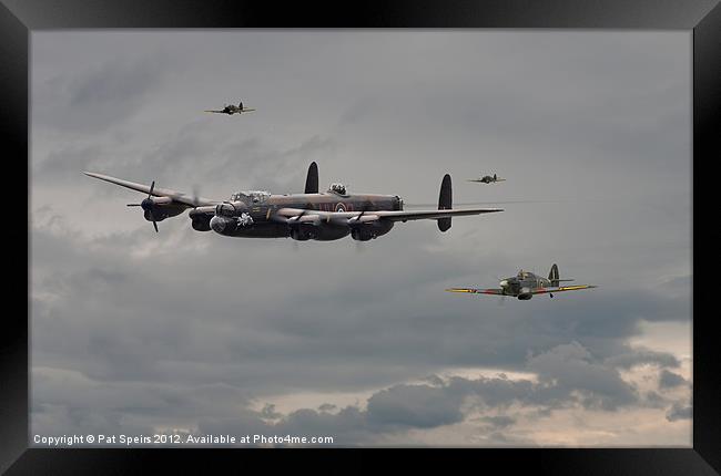 Lancaster Escorted Home Framed Print by Pat Speirs