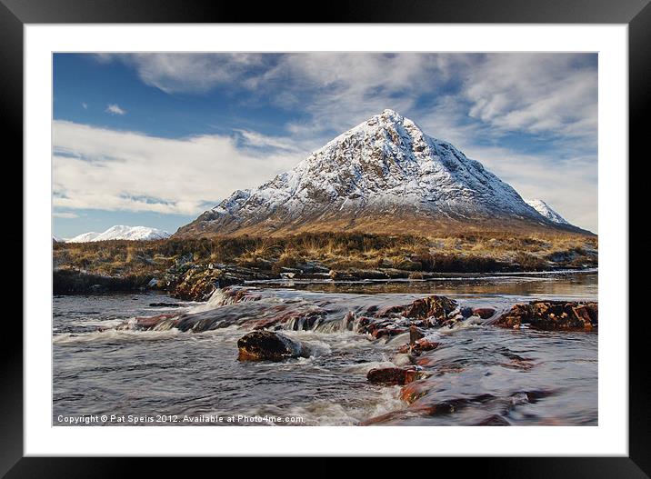 Buchaille Etive Mhor Framed Mounted Print by Pat Speirs