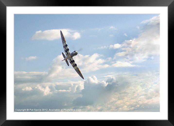 Spitfire - High Flight Framed Mounted Print by Pat Speirs