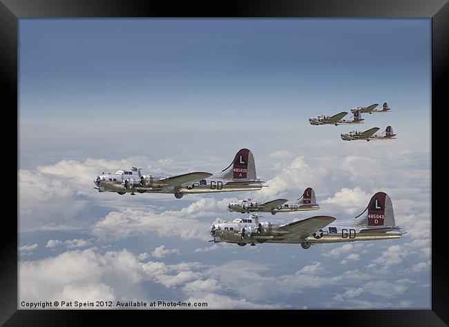381st Bomb Group Outbound Framed Print by Pat Speirs
