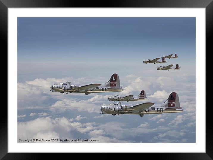 381st Bomb Group Outbound Framed Mounted Print by Pat Speirs