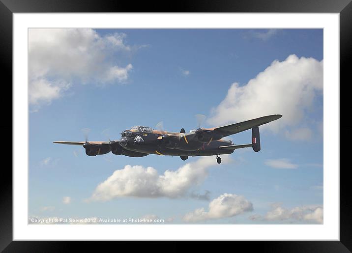 Lancaster - Memorial Flight Framed Mounted Print by Pat Speirs