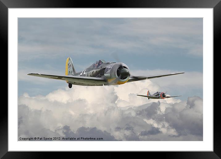 Fw 190 - Butcher Bird Framed Mounted Print by Pat Speirs