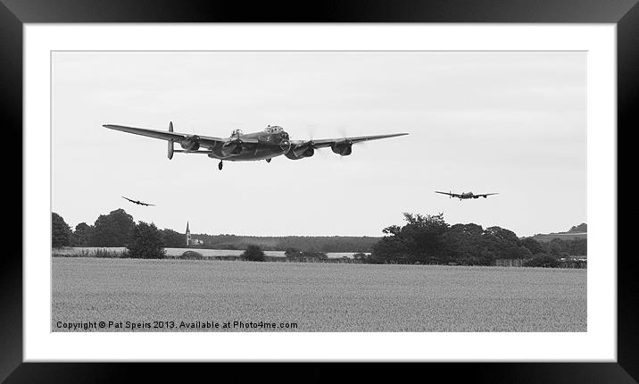 Lancaster - Low Level Mission Framed Mounted Print by Pat Speirs