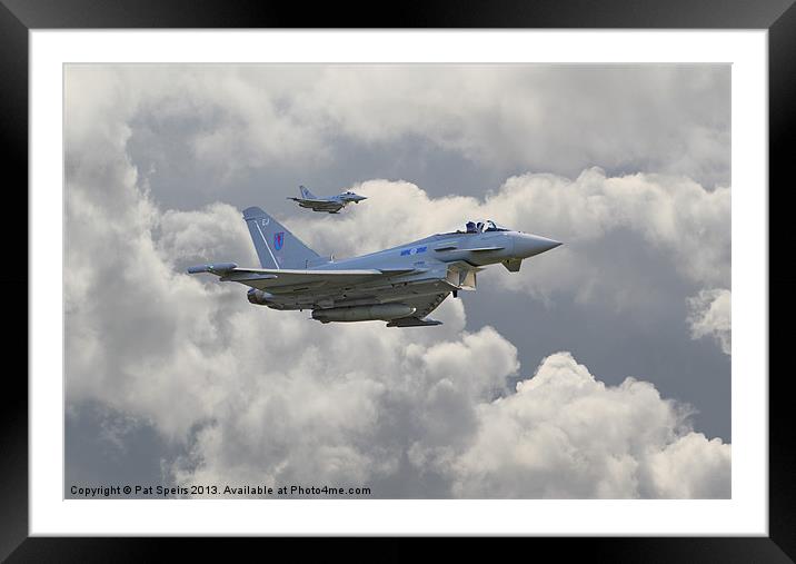 RAF Typhoons Framed Mounted Print by Pat Speirs