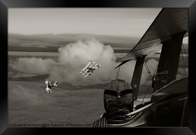 WW1 - Sopwith Triplane  Overwatch Framed Print by Pat Speirs