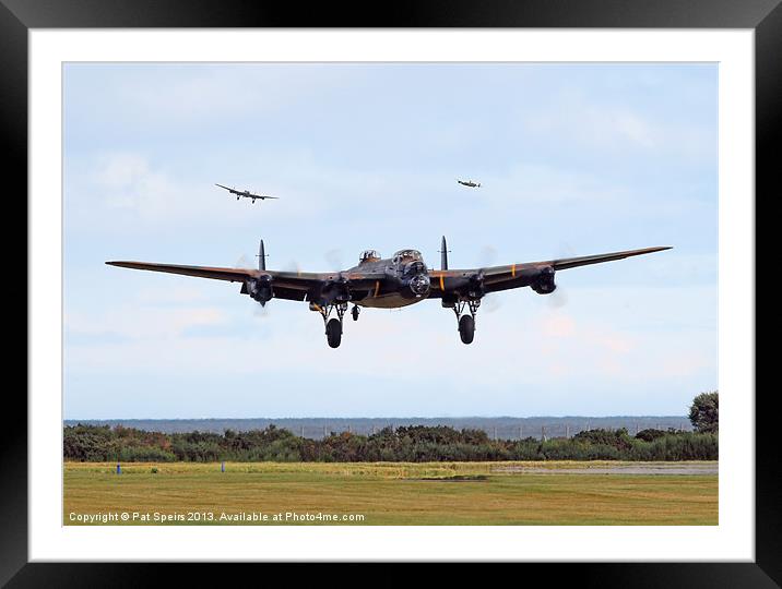 Lancaster - Home Safe Framed Mounted Print by Pat Speirs