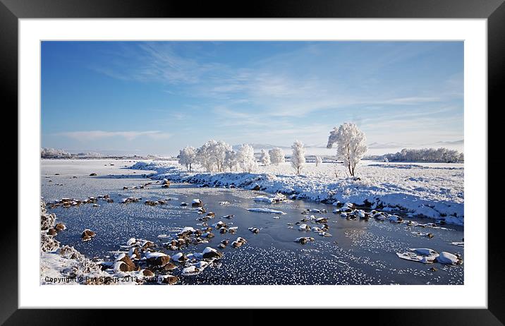 Winter Magic - Rannoch Moor, Scotland Framed Mounted Print by Pat Speirs