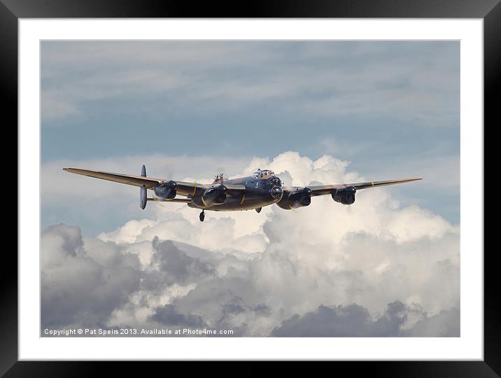 Avro Lancaster Framed Mounted Print by Pat Speirs