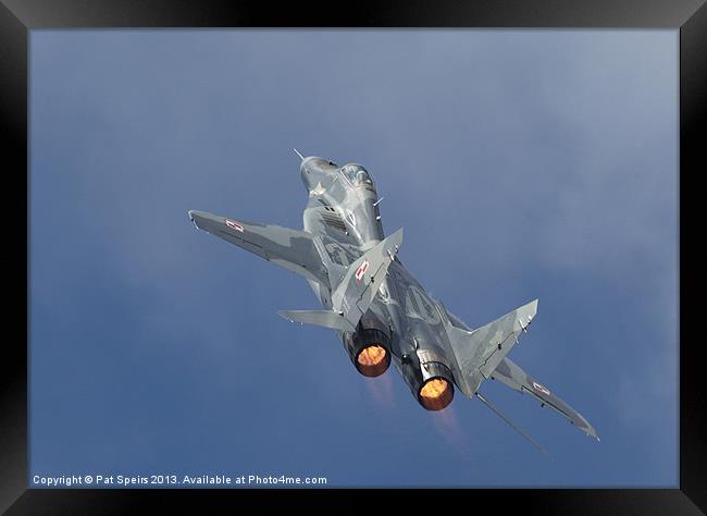 Mig29 - Fulcrum Framed Print by Pat Speirs