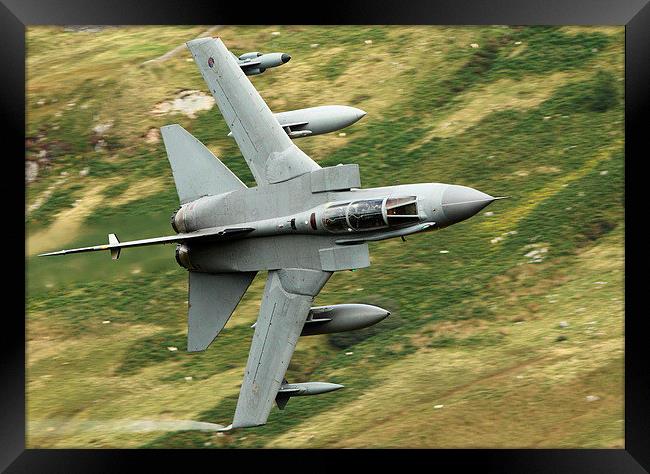 RAF Tornado - Mach Loop, Wales Framed Print by Pat Speirs