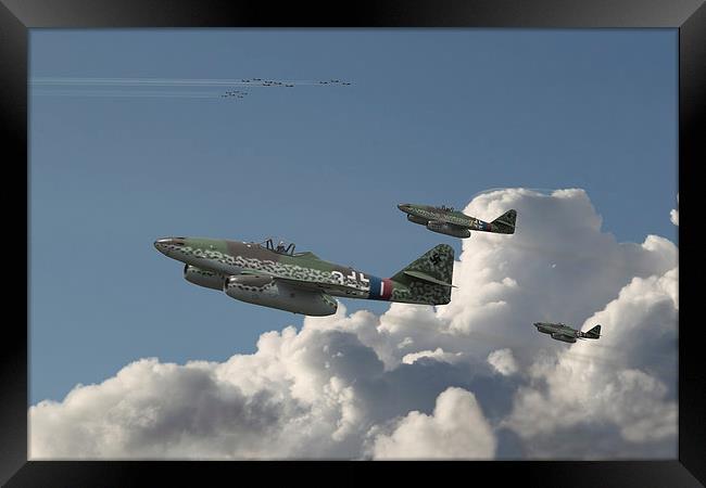 Me262 - Eagles Rising Framed Print by Pat Speirs
