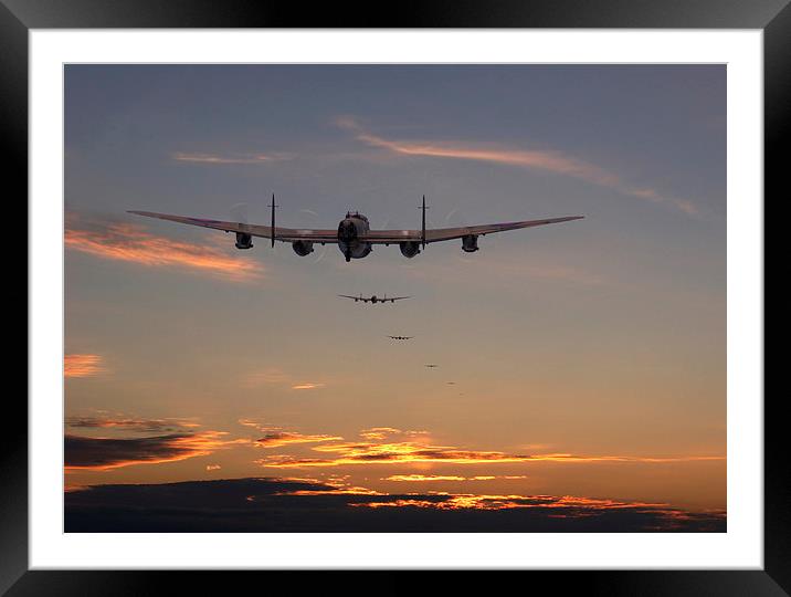 Lancaster - At the going down of the sun.. Framed Mounted Print by Pat Speirs