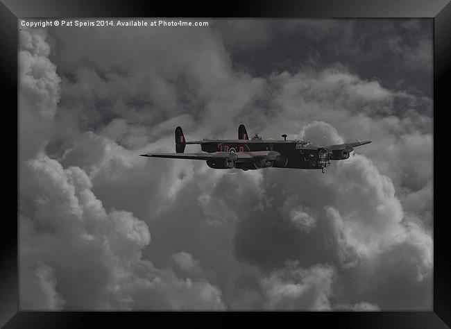 Halifax II - RAF Bomber Command Framed Print by Pat Speirs