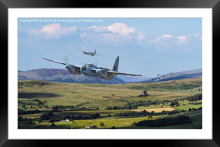 RAF Mosquito - Train Buster Framed Mounted Print by Pat Speirs