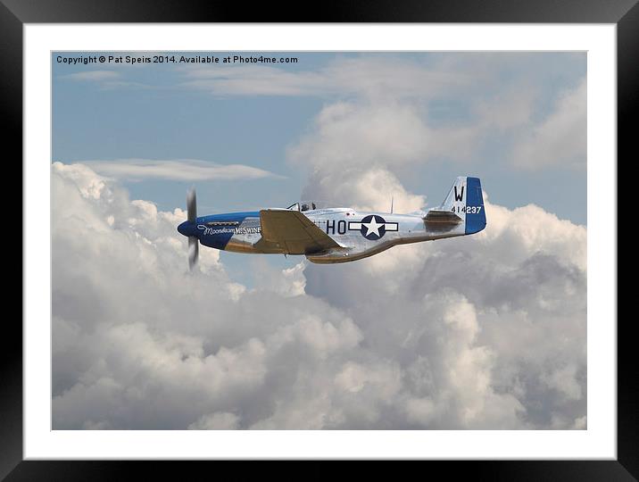 P51 Mustang - Gallery No. 3 Framed Mounted Print by Pat Speirs