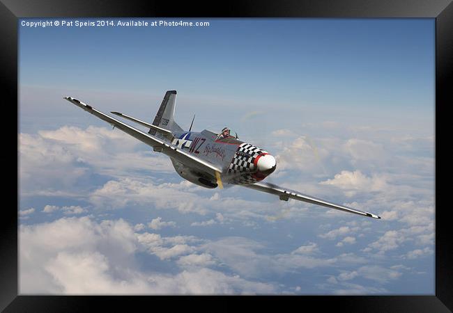 P51 Mustang - Big Beautiful Doll Framed Print by Pat Speirs