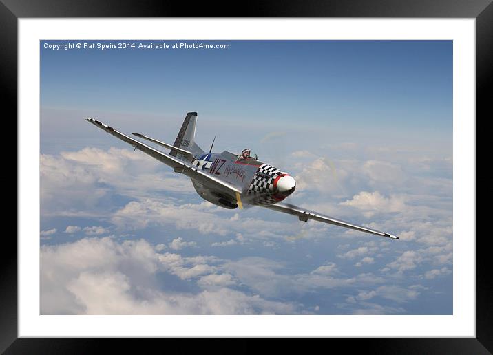 P51 Mustang - Big Beautiful Doll Framed Mounted Print by Pat Speirs